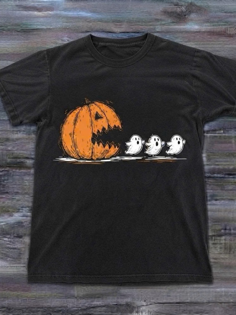 Halloween Pumpkin Eat Ghost Shirt